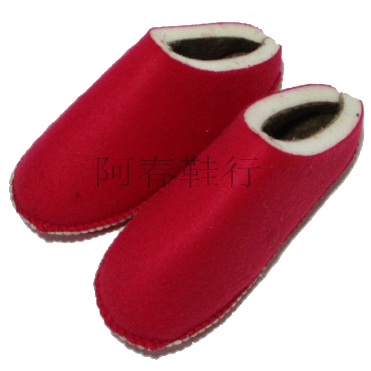 高密度拖幫加絨海綿鎖邊 內襯保暖居家鞋手工編織毛線鞋拖鞋鞋幫