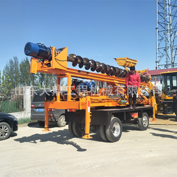 直销12米地基打桩机 轮式长螺旋打桩机 民用建筑打桩机