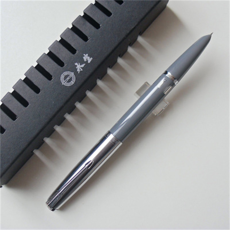 军舰灰6窗铱金笔