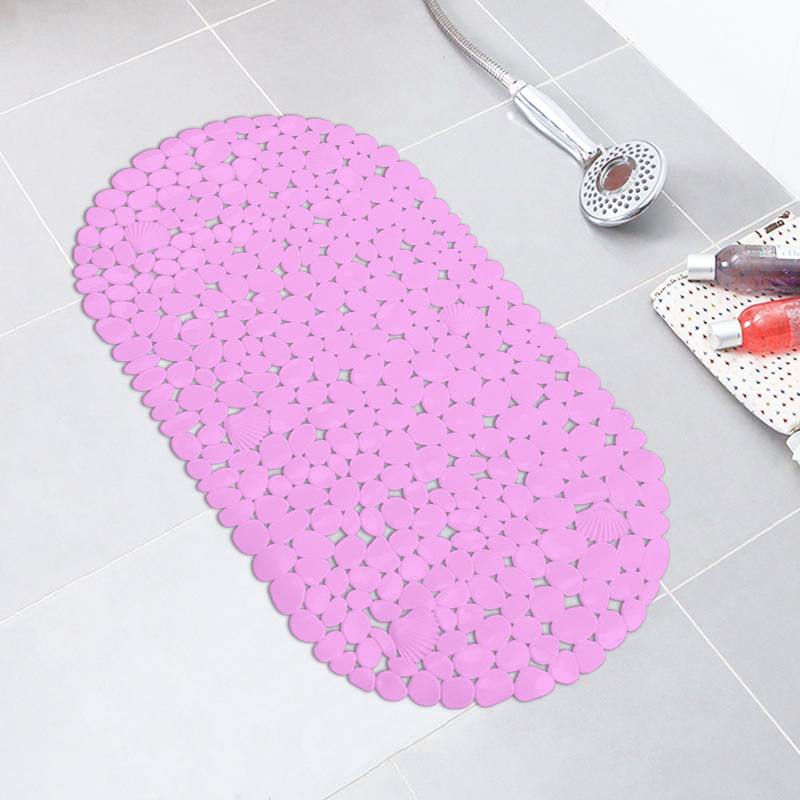Nordic color sólido baño bañera Mat impresión antideslizante alfombra de baño antideslizante estera de ducha de PVC alfombra de baño taza de succión estera