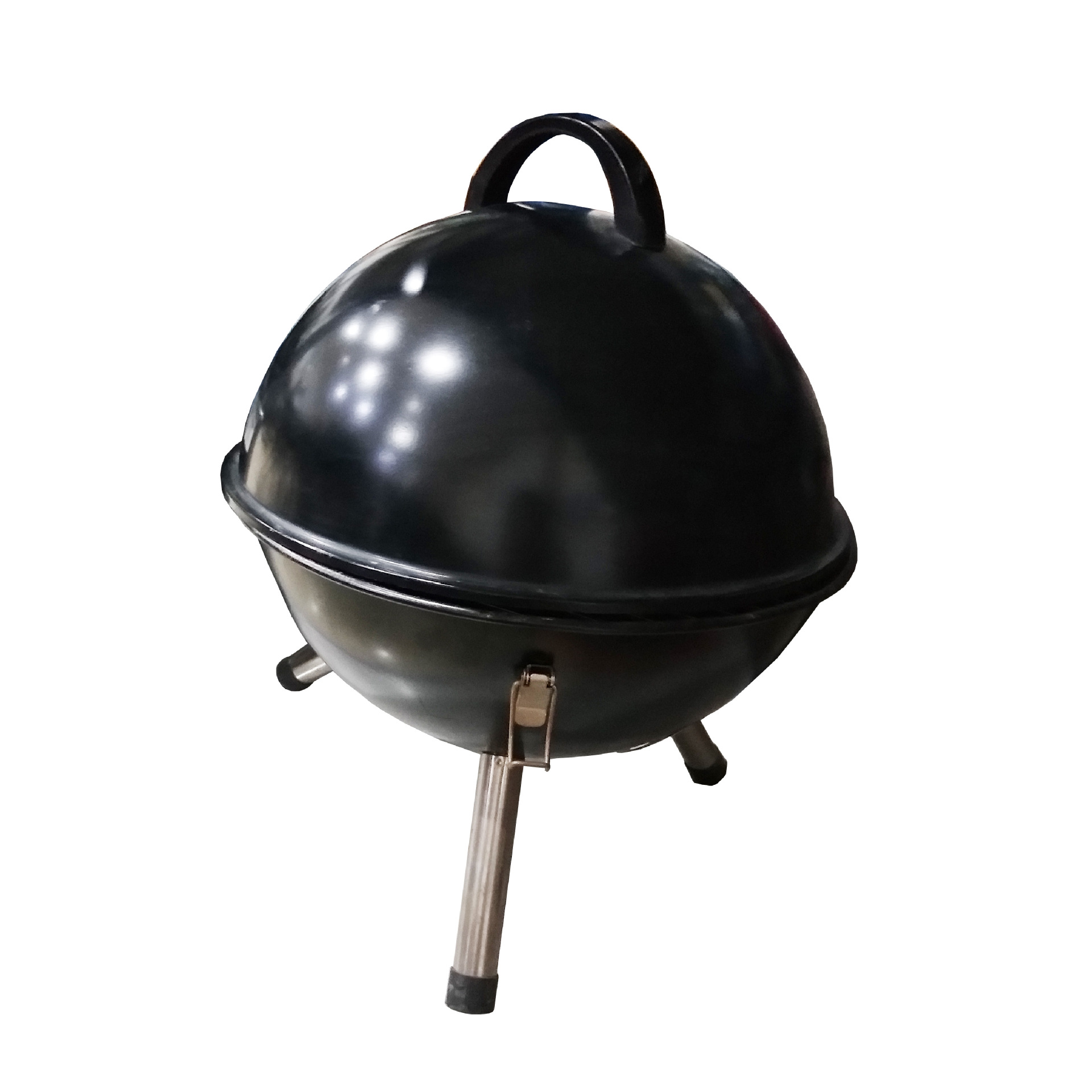 Suministro directo de fábrica estufa de fútbol negro al aire libre protección del medio ambiente sin humo estufa de barbacoa esférica