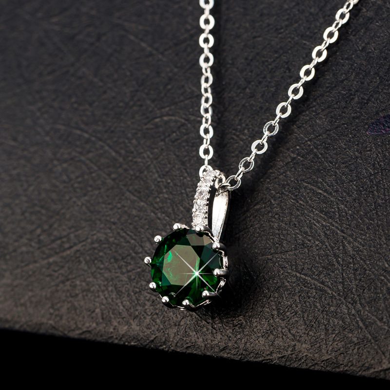 Brand copper multicoloured pendant with zircon