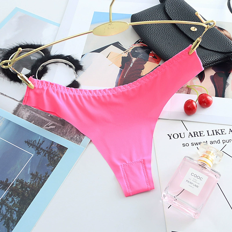Увеличение кодов из бесшовного шелка льда без следа мисс Т/танг panties, трусики, дамское хлопковое - thong трусики, женские 1340