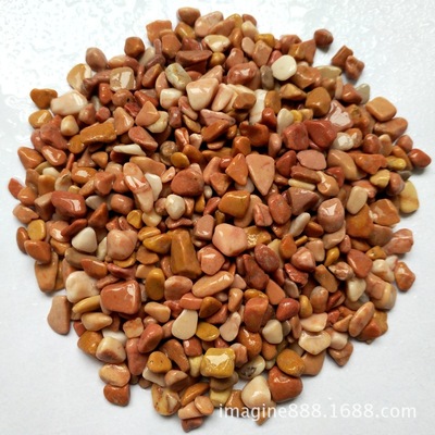 红色水洗石子透水石胶粘石子骨料海绵城市园林景观铺路砾石洗米石