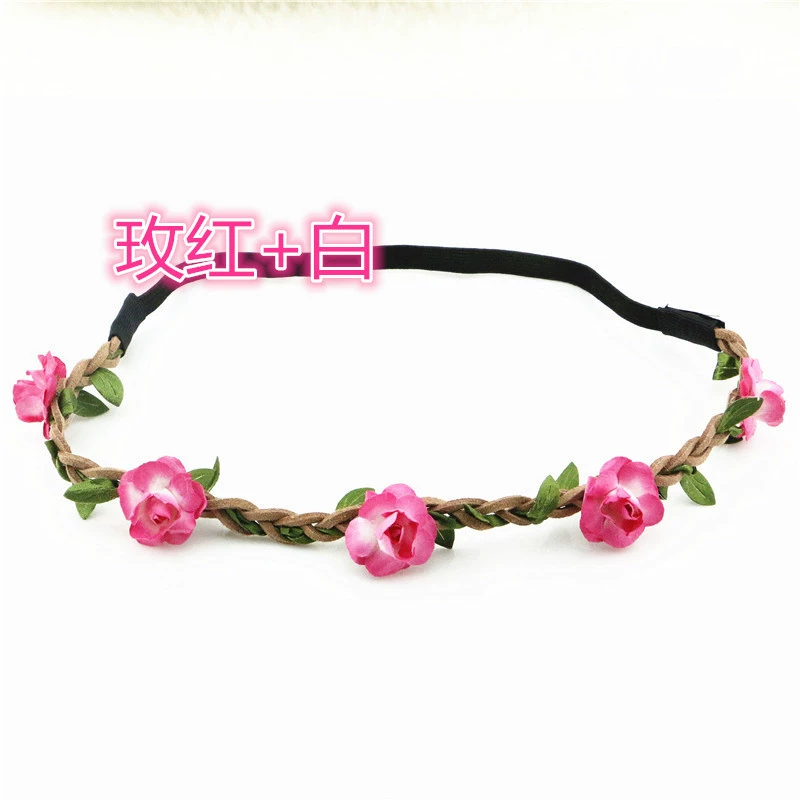 Hair accessory, beach headband for bride, Korean style, boho style, flowered