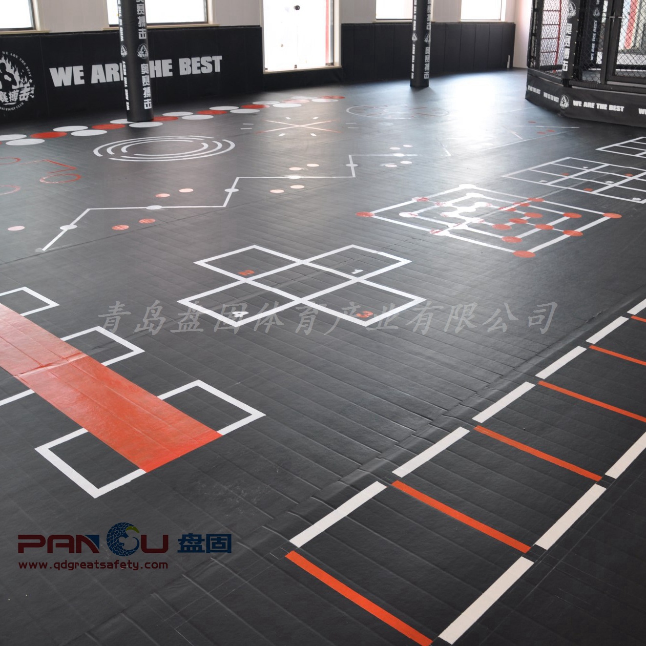 Roller shutter mat taekwondo fighting professional floor mat customizable jiu jitsu Brazilian jiu jiu wrestling mat