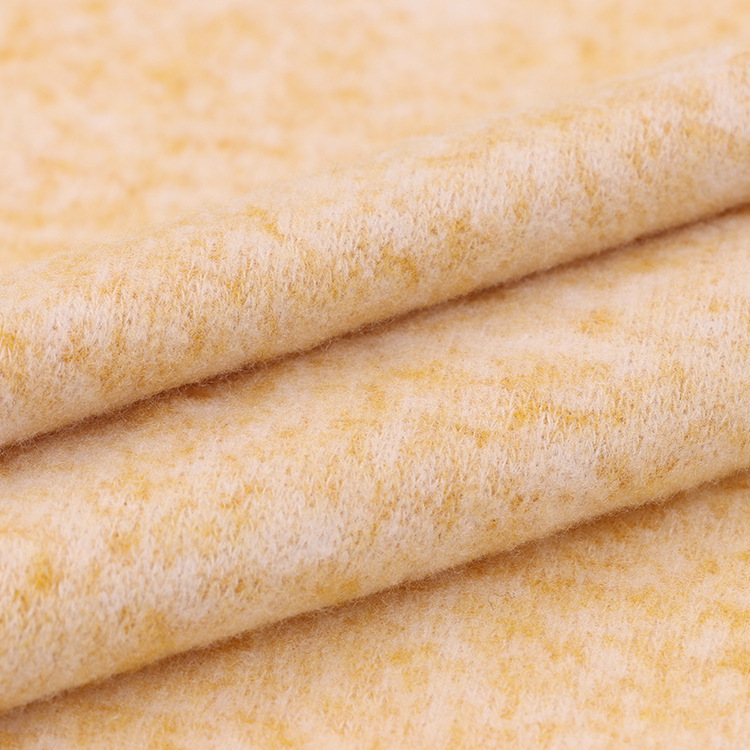 厂家现货批发 春秋高弹RT针织面料 花灰单面有绒打底衫布料丽彩绒