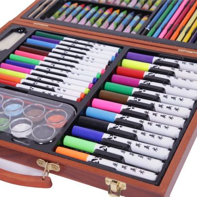 goods in stock wholesale children paint brush suit Watercolor pen Foreign trade Stationery Gift box pupil gift Drawing board Customize