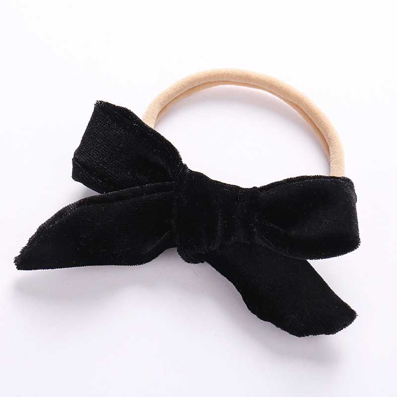 Fashion Bow Knot Korean Velvet Flocking Hair Tie 1 Piece display picture 4