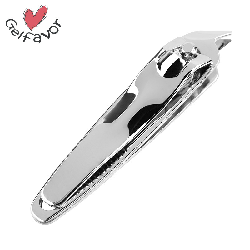 厂家货源指甲剪 银色斜口指甲钳脚趾甲指甲刀 美甲尖嘴死皮修甲剪