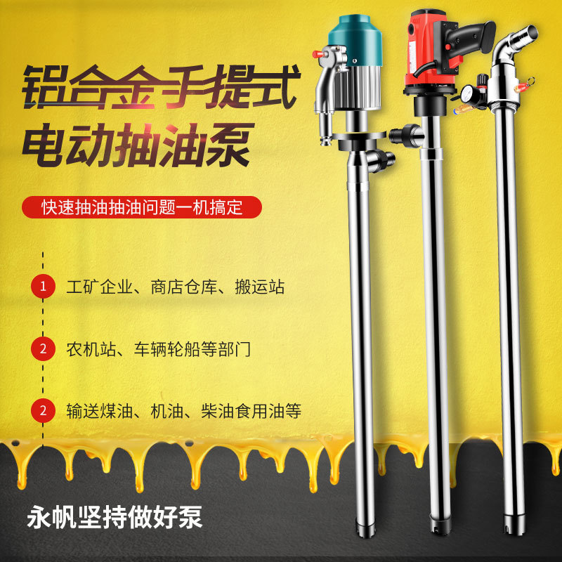 大功率220V手提式防爆小型不锈钢电动油泵油桶泵抽抽液抽油泵|ru