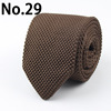 Knitted fashionable tie, trend multicoloured arrow, 7cm