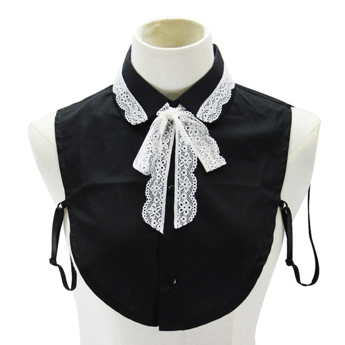 Fake collar Detachable Blouse Dickey Collar False Collar Jaderic bud bow cotton shirt collar sweater with collar fake collar