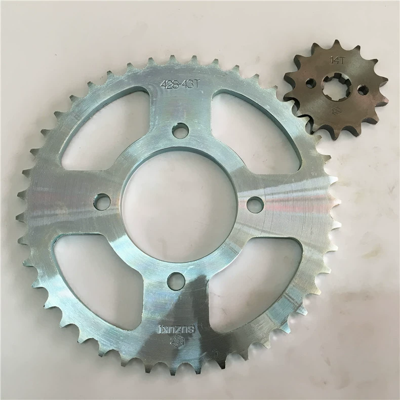 Аксессуары для мотоциклов Junchi GT125 QS125-5 большая и маленькая зубчатая Звездочка зубчатая пластина 43-14