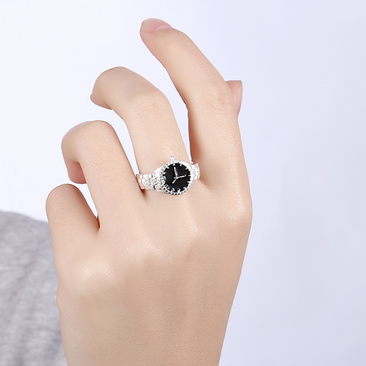 欧美亚马逊ebay WISH新款手表戒指 镀银首饰一件代发