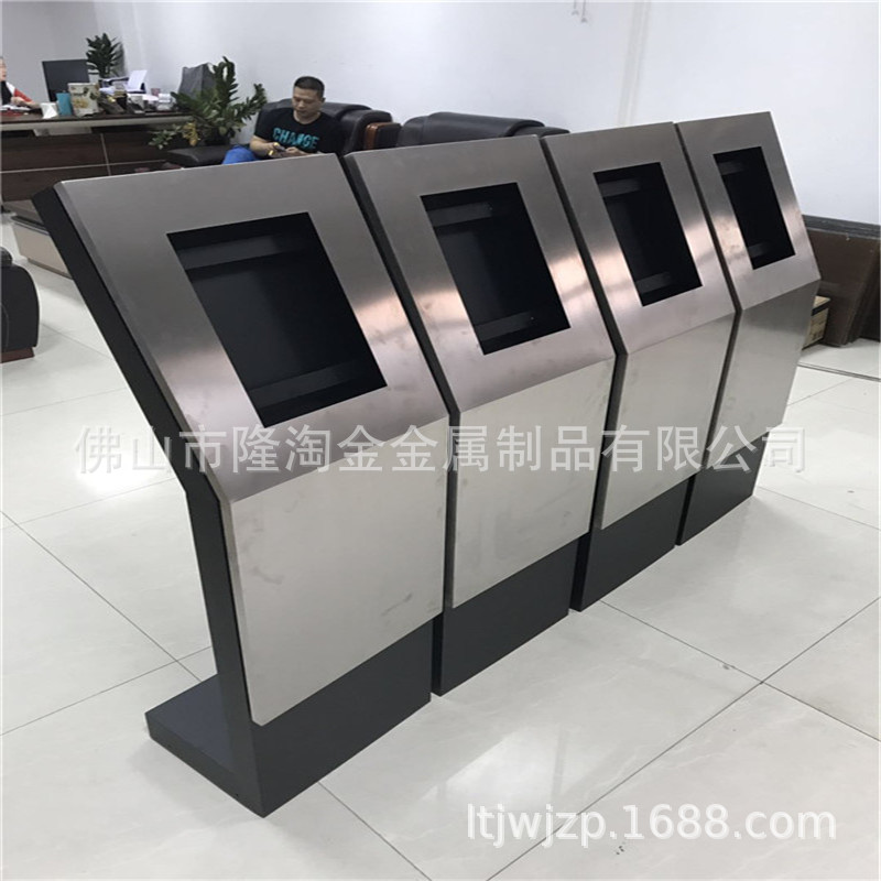 小区楼宇可视对讲落地支架人脸识别安装立架不锈钢门口机安装立柱