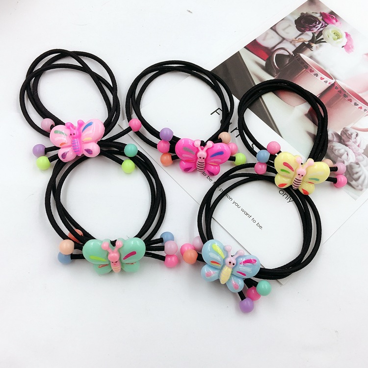 the republic of korea originality Cartoon Headdress Triple Tousheng honeybee children Elastic Hair rope children Hair Ornaments wholesale