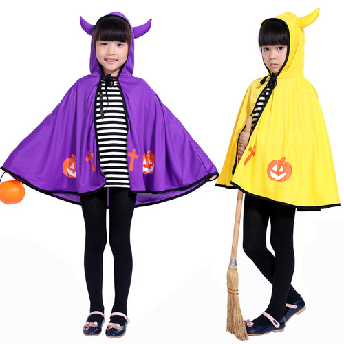 Halloween five-star cloak set cosplay children's men's and women's costume props witch cloak cloak performance costumes