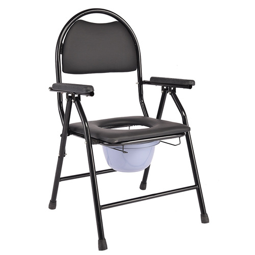 Foldable elderly toilet chair, portable potty for pregnant women, senior mobility toilet seat stool, adult-use household version