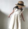 Summer dress with sleeves, children's slip dress, 2021 collection, Japanese and Korean, sleevless