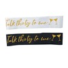 30 -year -old daily party shoulder strap etiquette belt Talk Thirty to me single -layer gold powder printed shoulder strap