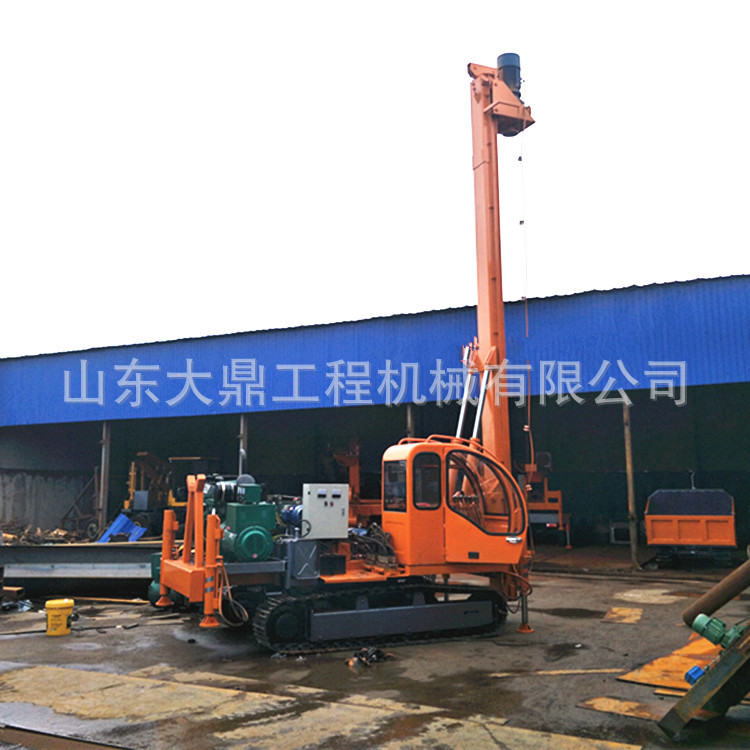 厂家生产履带螺旋打桩机 小型履带式螺旋引孔机 光伏螺旋打桩机