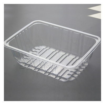 厂家一次性水果蔬菜打包盒分装盒透明吸塑打包盒 100个装|ms