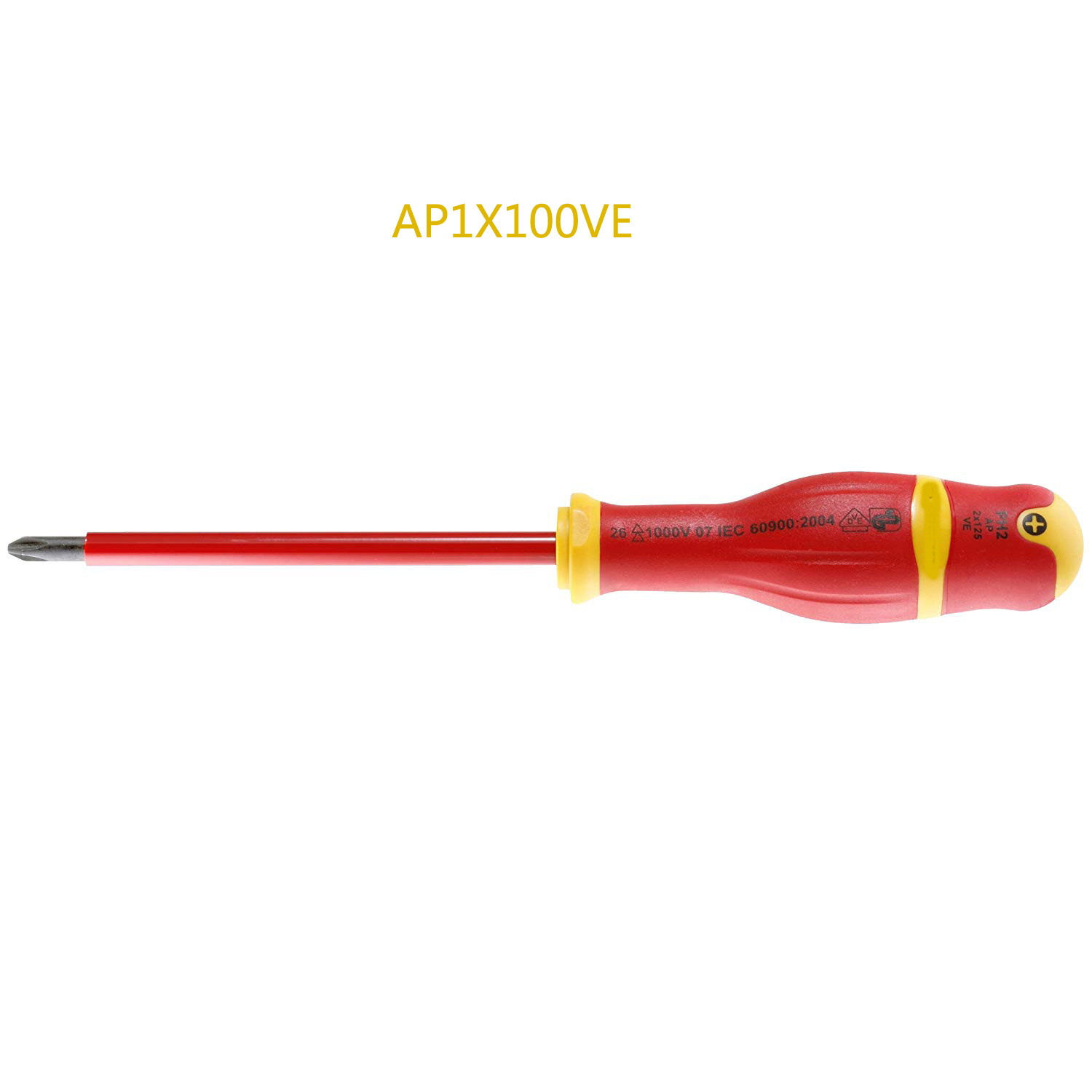 绝缘螺丝批 1000V绝缘Phillips 十字螺丝刀  AP1X100VE 现货