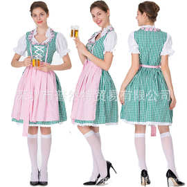 德国啤酒节啤酒服装服务员女佣服女仆装万圣节服装cosplay演出服