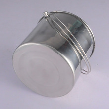 加厚不锈钢糖水桶带提手翻盖便携冰桶外出冷饮桶茶水桶