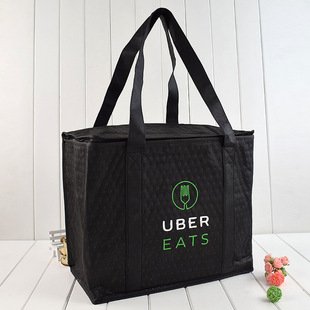 Factory custom coated non-woven insulation bag hairy crab polyester Oxford cloth ice bag insulation bag takeaway insulation bag
