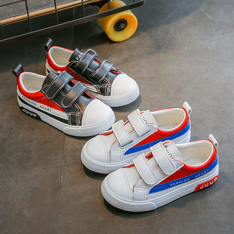 Doraemon Children&#39;s shoes 2019 Spring new pattern children's shoes Boy Korean Edition girl White shoes student leisure time