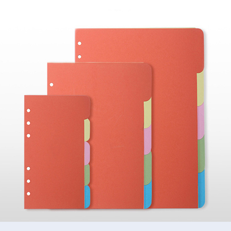 A5A6 Loose-leaf notebook colour Paper quality Separation 6 Replacing core PDA Index Paper B5 Notebook 9 A partition