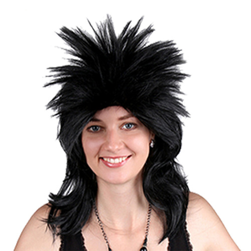 Factory Direct Sale Mullet False Hair for Men and Women General Holiday Hairpiece Multi-Color Gradient Change Fiber False Hair Head Cover Wholesale