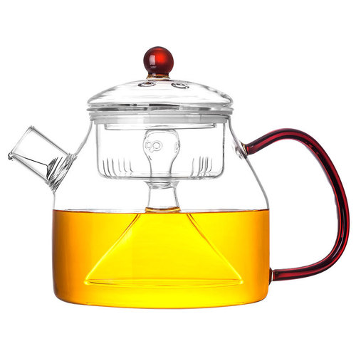 Large capacity all-glass steaming teapot, electric ceramic stove teapot, thickened glass teapot, kettle tea set