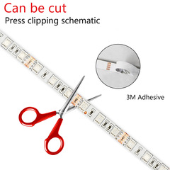 12V low-voltage SMD5050 LED strip, ultra-bright 60 LED beads display cabinet decorative LED soft light bar