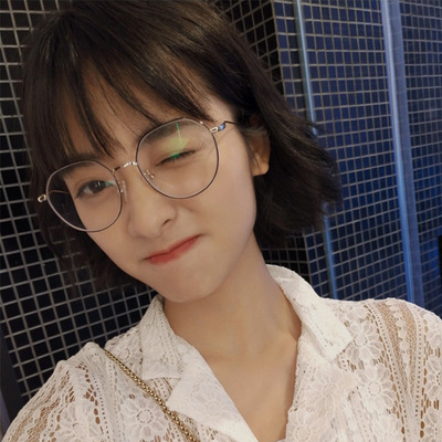 複古不規則眼鏡近視女素顏圓臉網紅款眼睛框多邊形男韓版潮批發