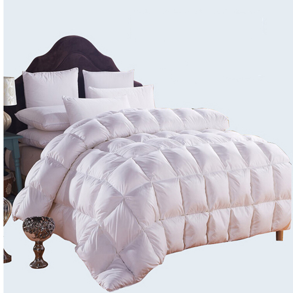 五星级酒店羽绒被70%白鸭绒四季被芯正品欧标羽绒被子可定做尺寸|ru