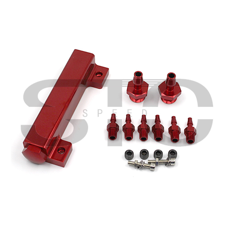 汽车改装涡轮排气泄压阀提高真空进气歧管6端口转接座 真空歧管