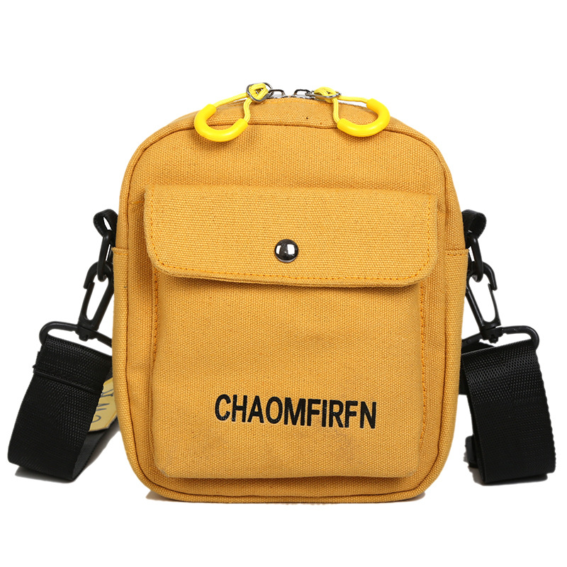Borsa a tracolla piccola in tela nera da donna famosa su Instagram, nuova borsa a tracolla alla moda invernale 2020, borsa a tracolla vintage per studenti._voghion.com