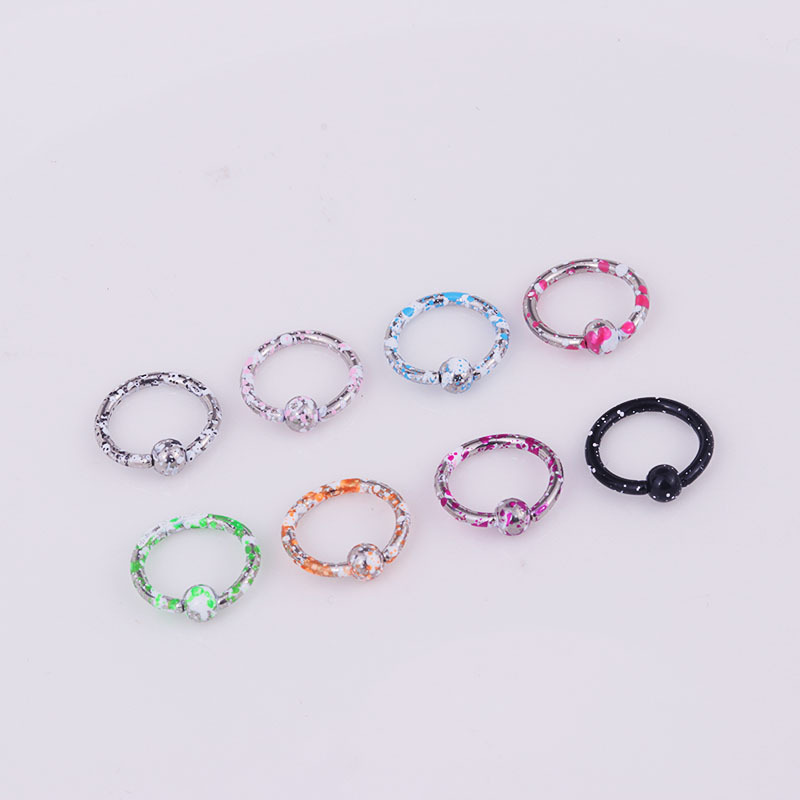 Hot Sale 8-color Paint Stainless Steel Body Piercing Jewelry display picture 7