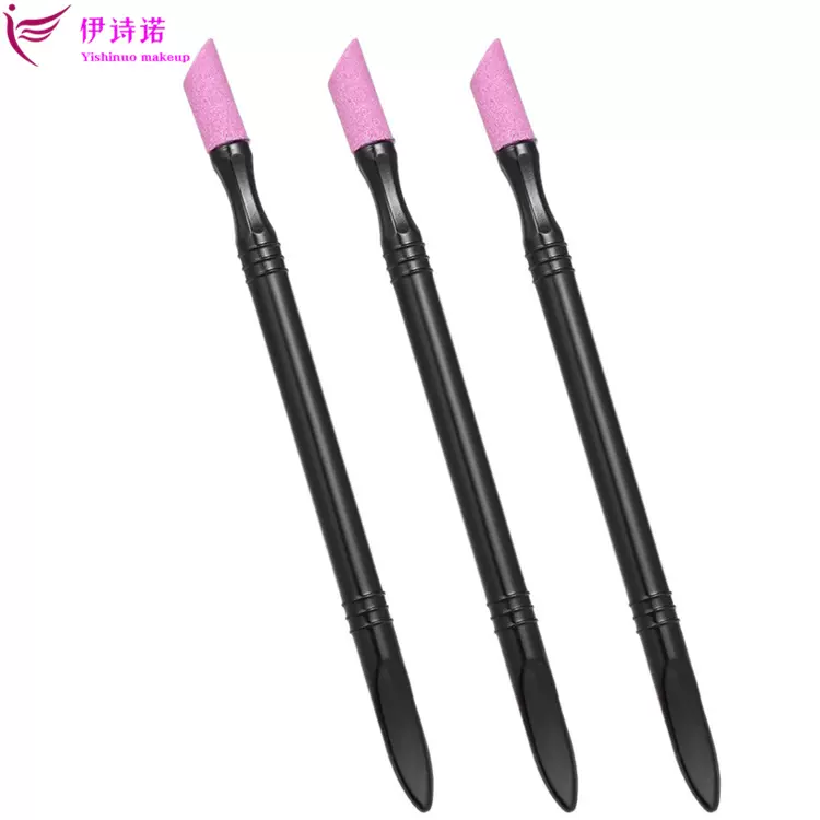 美甲工具刻磨棒陶瓷石英笔 去死皮推 甲面护理打磨工具磨砂条推棒