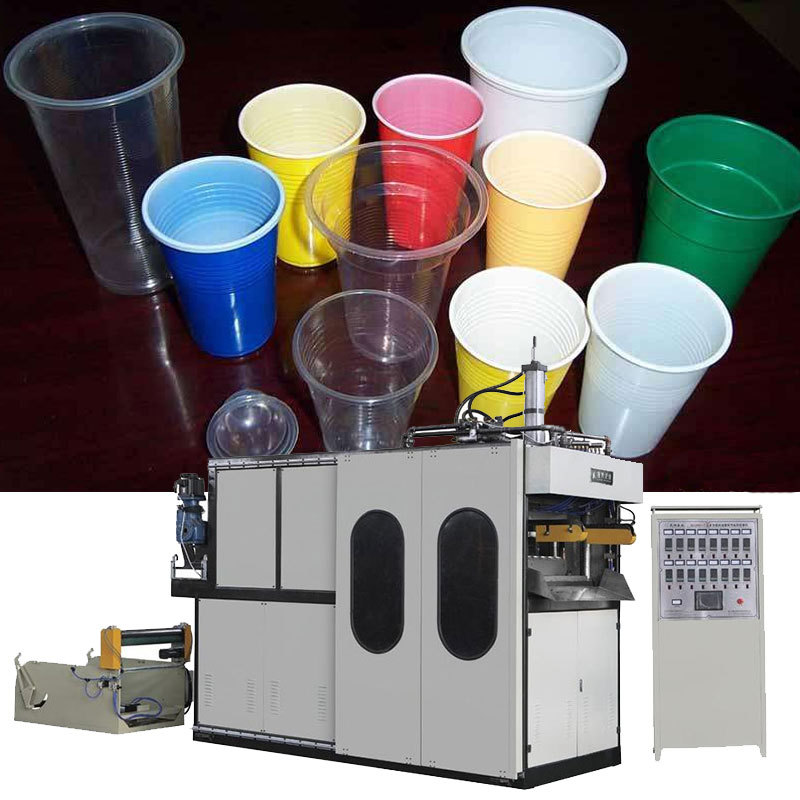 塑料杯生产机器 一次性塑料杯生产设备线9伺服塑料杯成型机制杯机