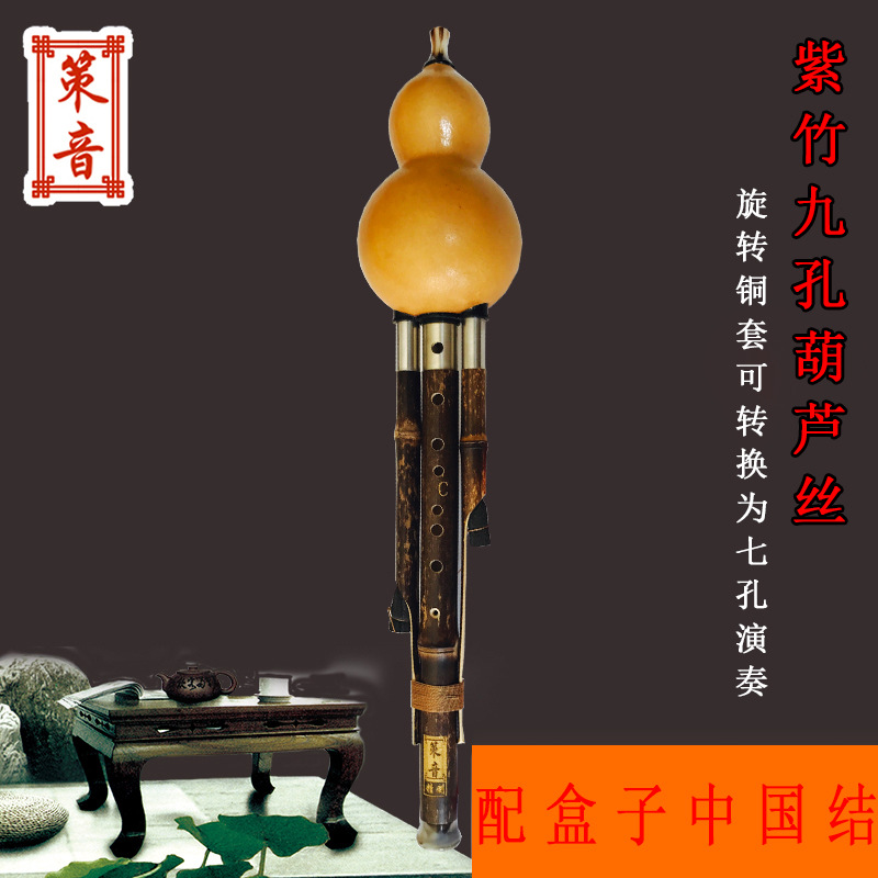 Abalone Hulusi Shichiku Abalone Dual use Baidu Hulusi play Beginner Musical Instruments