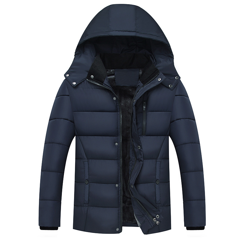 new pattern Winter clothes In paragraph cotton-padded jacket Plush thickening dad Grandpa loaded cotton-padded clothes men's wear Down Cotton 50-60-70 year