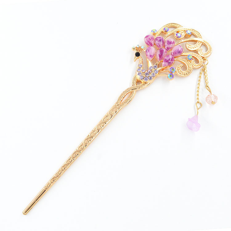 厂家直销新款新娘古装头饰 古典流苏发簪 民族风簪子凤凰发钗装饰