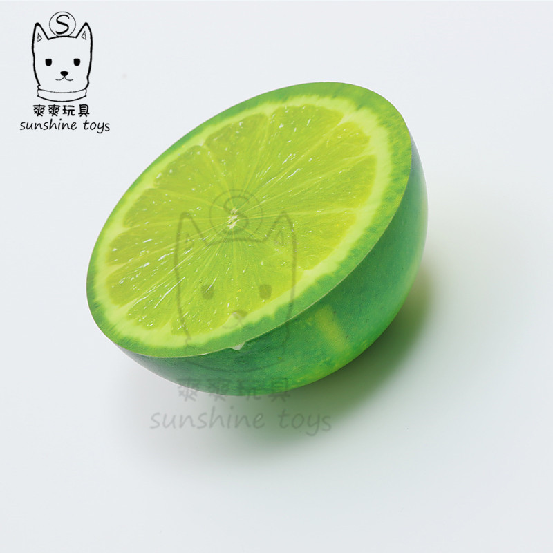 厂家直销外贸新品10cm半球PU慢回弹仿真水果发泄减压玩具Squishy详情4