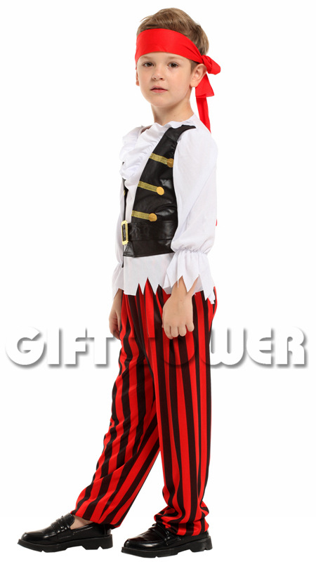 Halloween Costume Carnival B-0241 Cheerful Little Pirate COSPLY Role-playing costume detail image 2