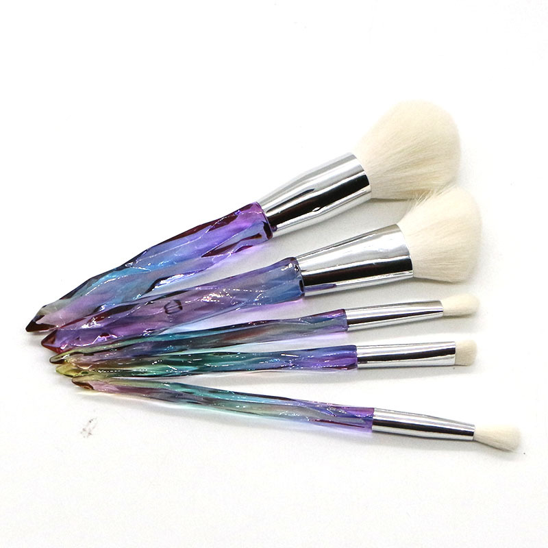 Fashion Multicolor Artificial Fiber Plastic Handle Makeup Tool Sets 1 Set display picture 7