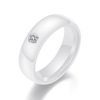 Ceramics, fashionable trend wedding ring for beloved, Amazon, wish, 6mm, wholesale